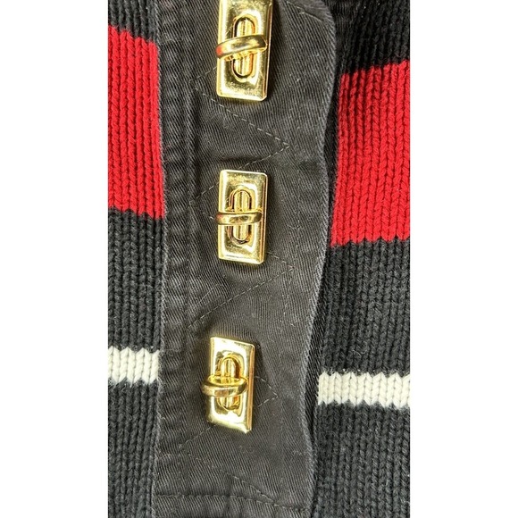 Lauren Ralph Lauren Black Label Sweater Red White Blue Striped Pullover Size XL‎ - Picture 3 of 6